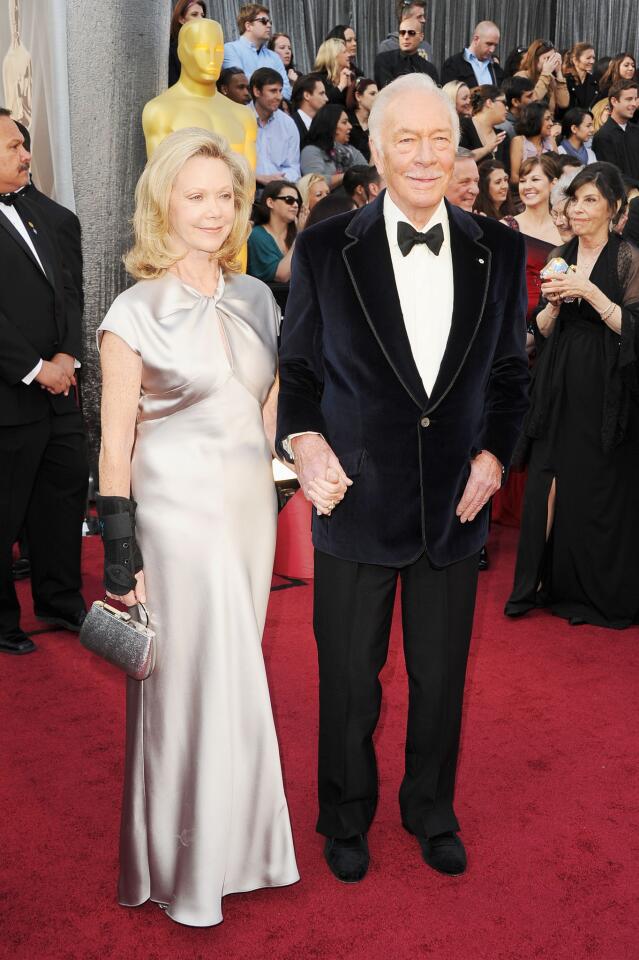 Supporting actor Oscar winner Christopher Plummer and wife Elaine Taylor.