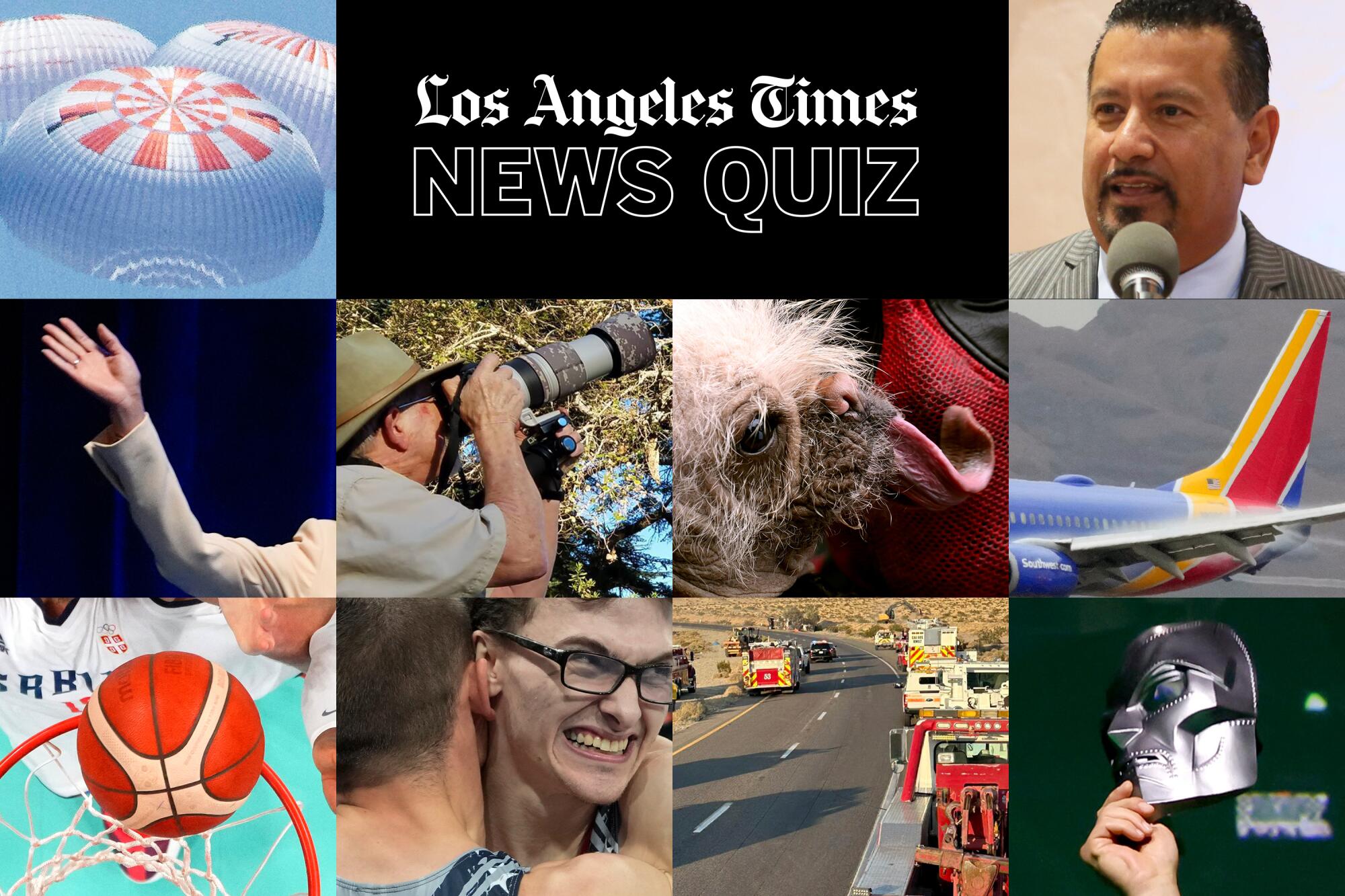 A collection of photos from this week's News Quiz.