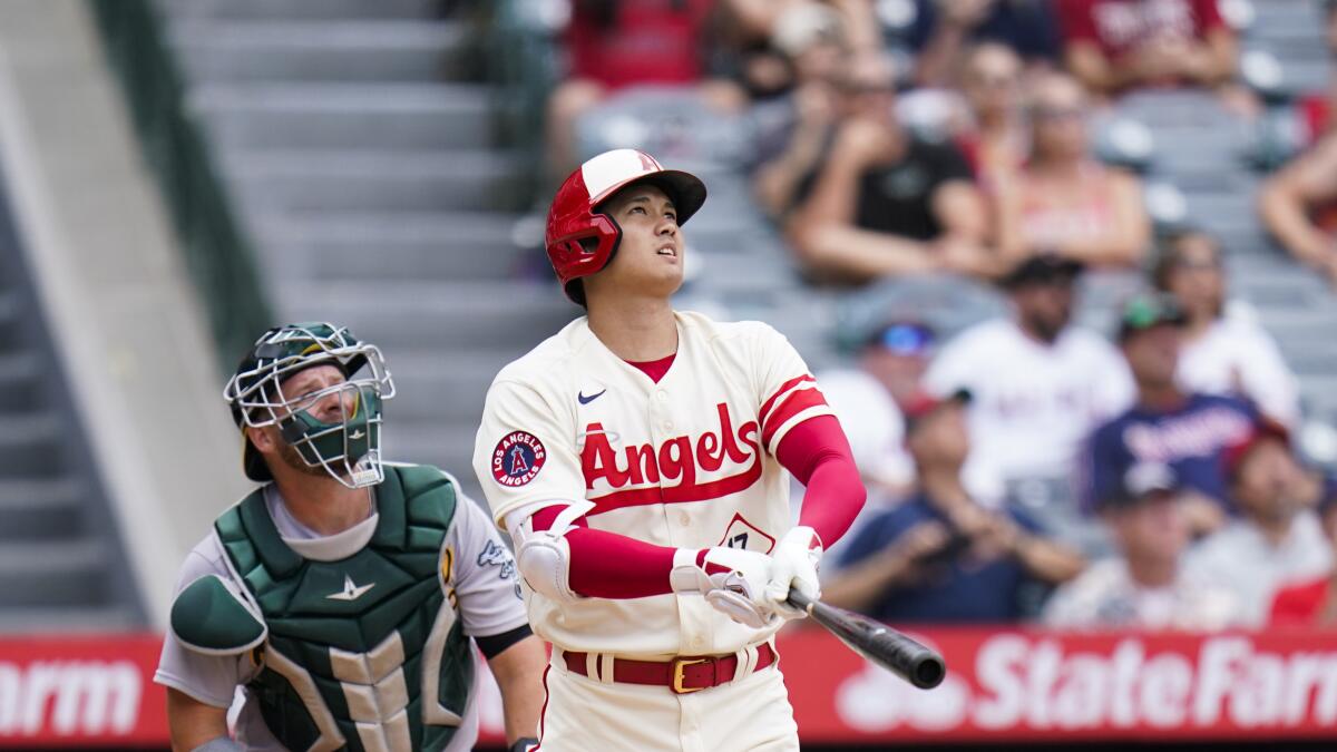 Shohei Ohtani and Mike Trout homer in Angels' win over Orioles - Los  Angeles Times