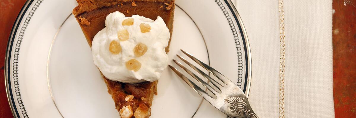 Spiced pumpkin pie.