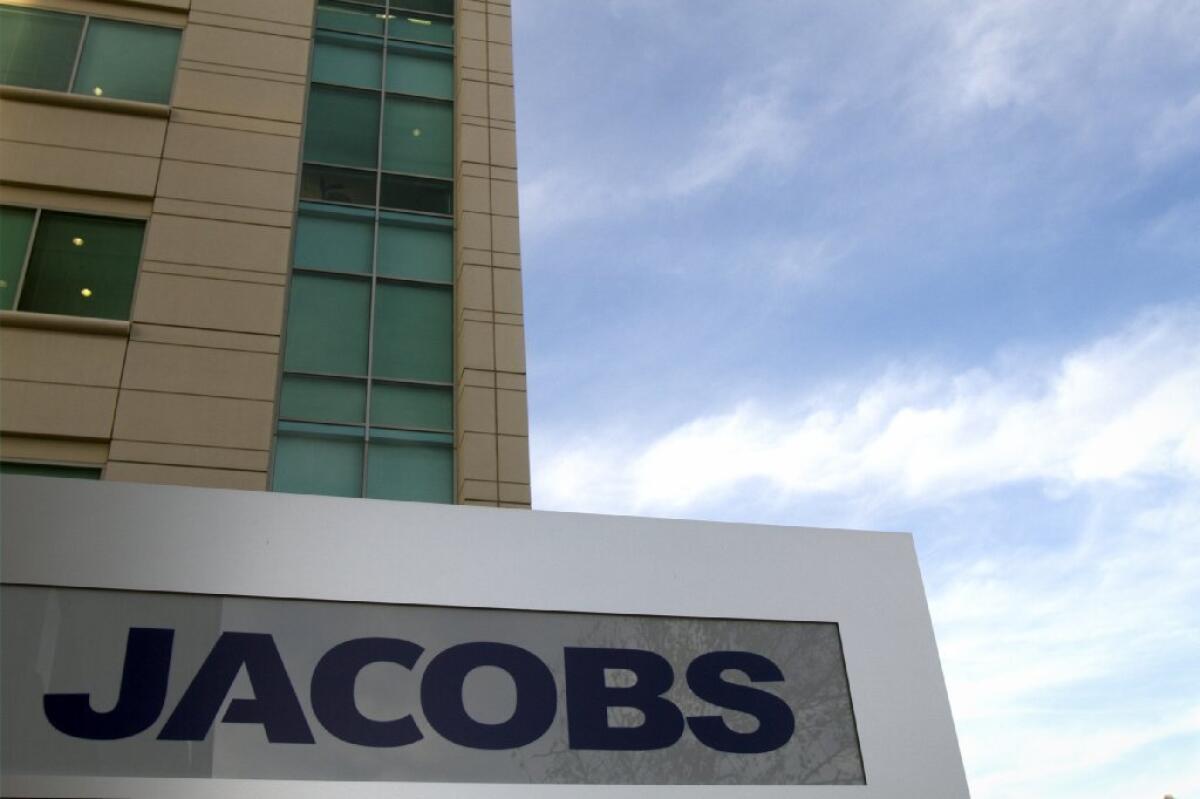 Jacobs Engineerings' headquarters in Pasadena; the company posted lower quarterly earnings Tuesday.