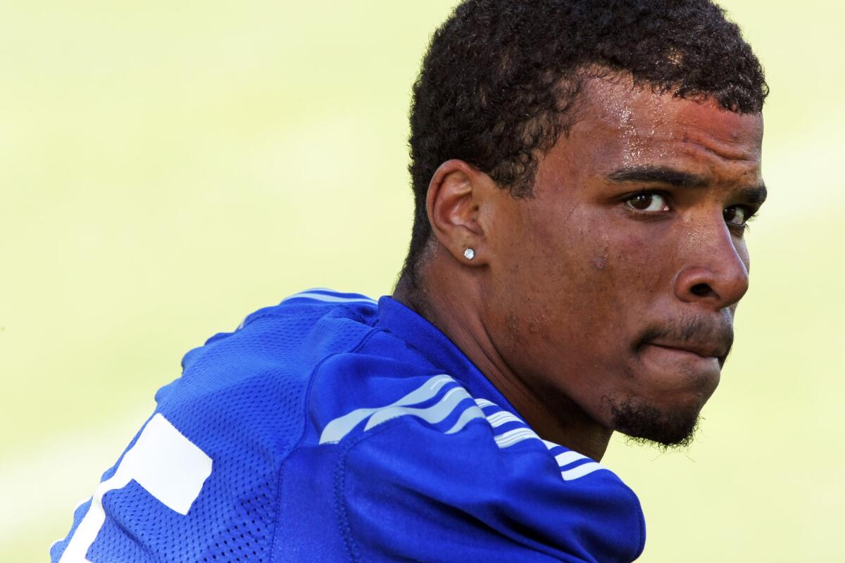 Devin Lucien is one of eight players the Bruins will probably rotate at receiver.