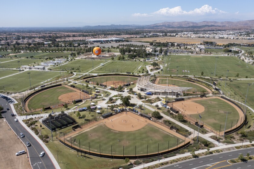 Aerial view of the Great Park on Wednesday, July 28, 2021 in Irvine