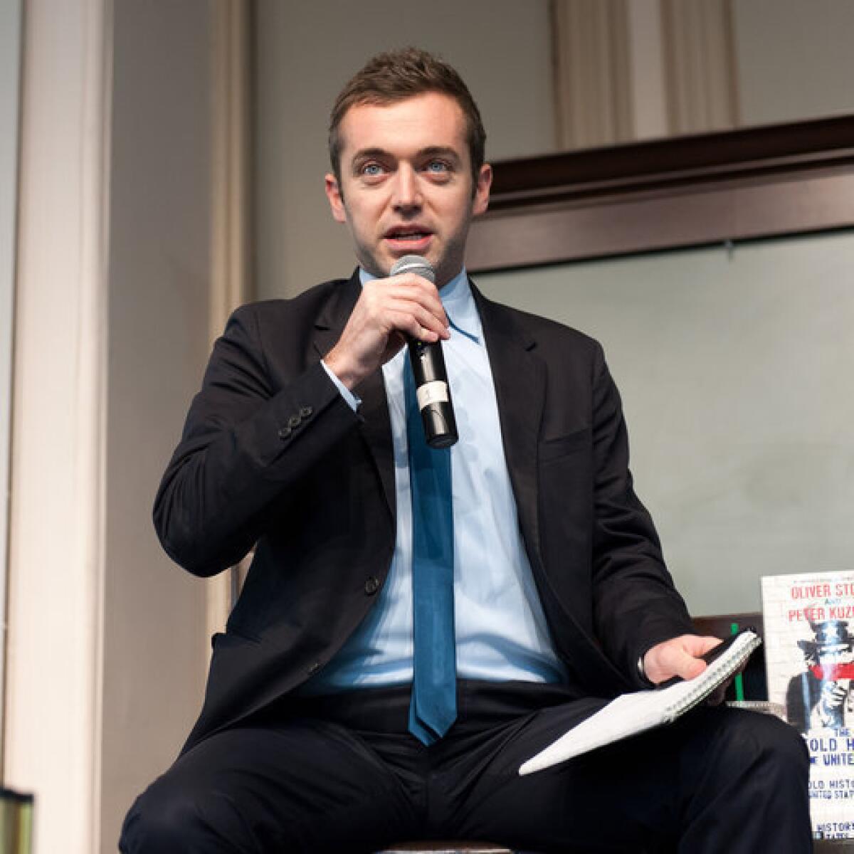 Michael Hastings at Barnes & Noble Union Square in 2012 in New York City.