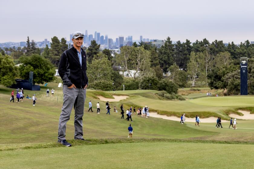 Gil Hanse stands on grounds of the Los Angeles Country Club, host of the 2023 U.S. Open.