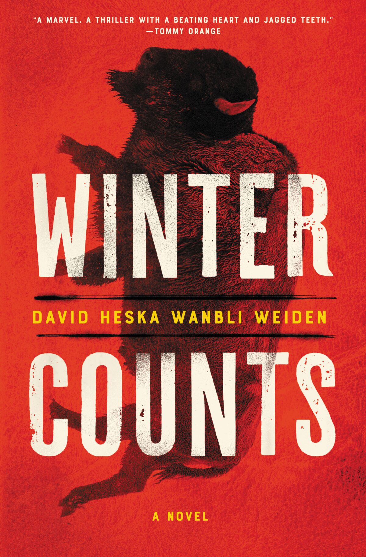 A book jacket for "Winter Counts," by David Heska Wanbli Weiden. Credit: Ecco