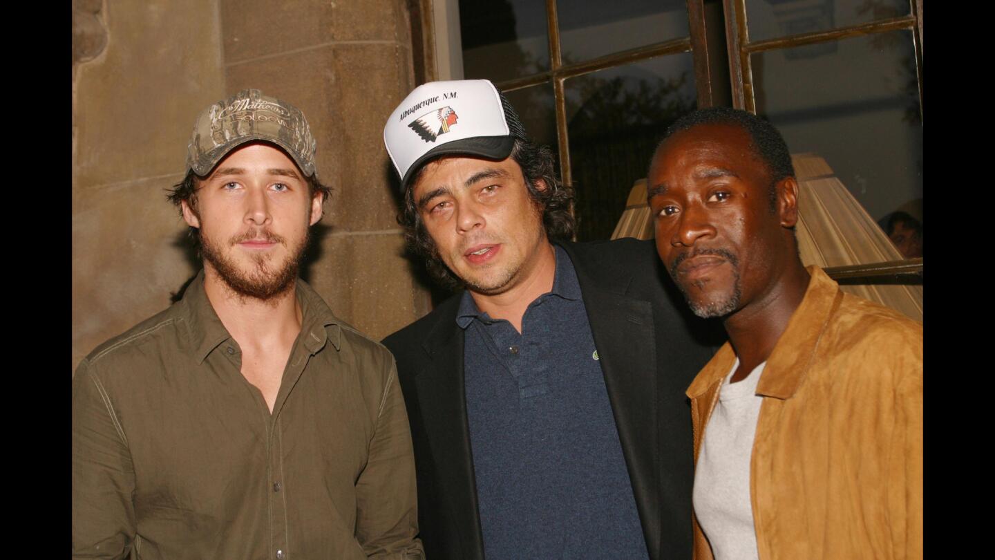 Ryan Gosling, Benicio Del Toro and Don Cheadle