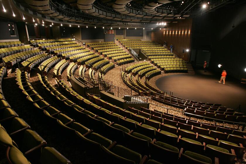 The auditorium of the Mark Taper Forum after its yearlong renovation.