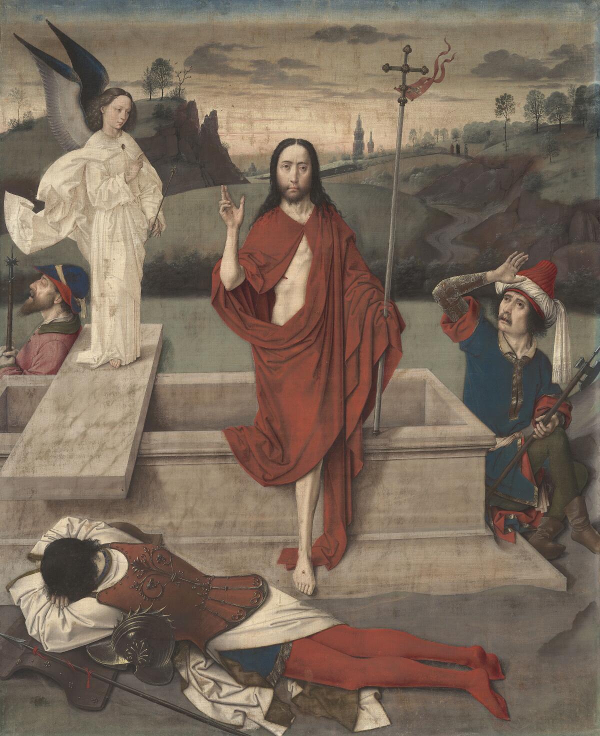 Dieric Bouts, "Resurrection," circa 1455; distemper on linen