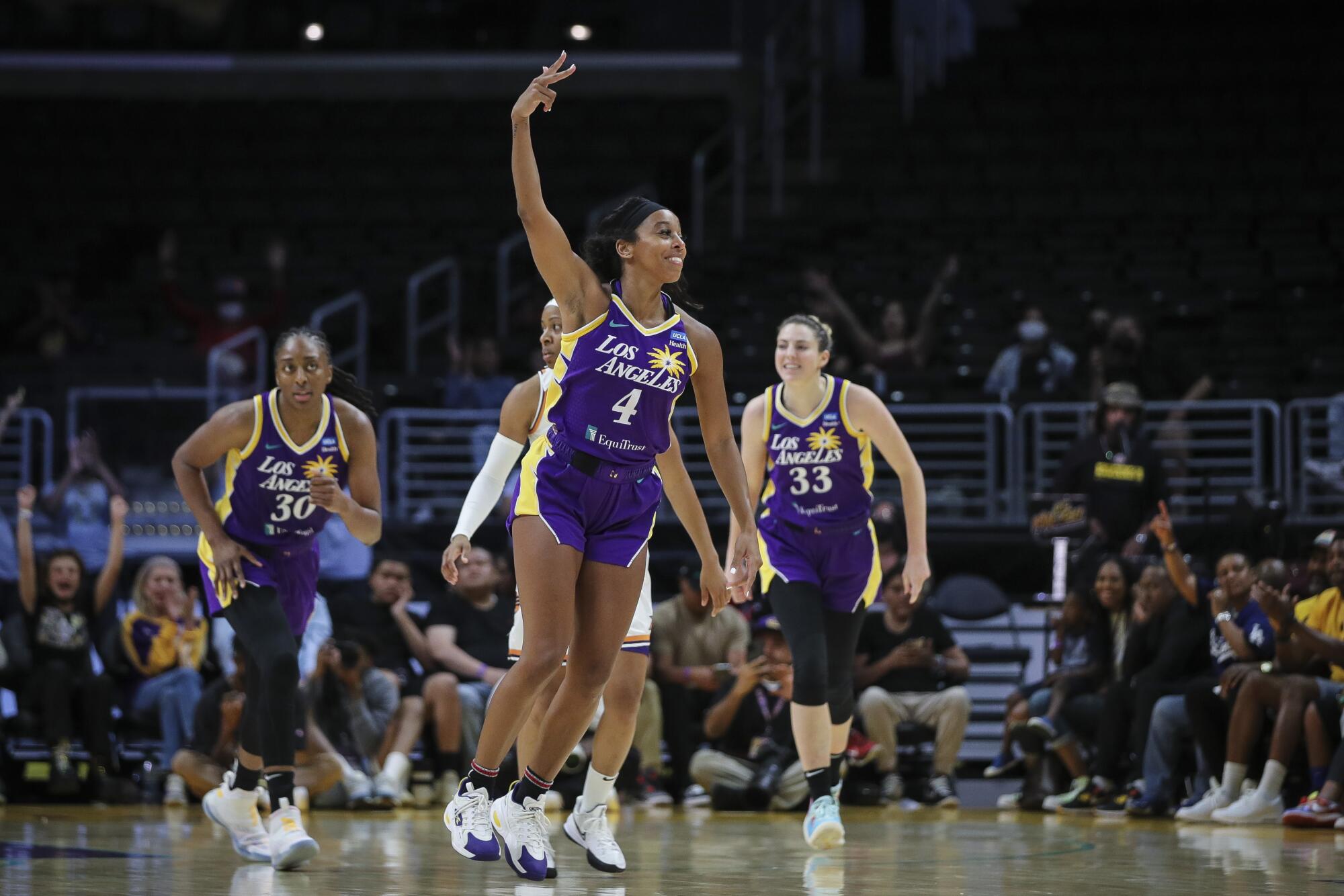 Lexie Brown making most of opportunity with Los Angeles Sparks