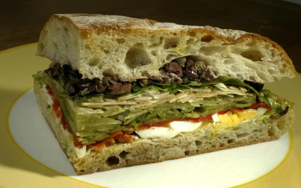 Zinc Cafe mixed vegetable sandwich