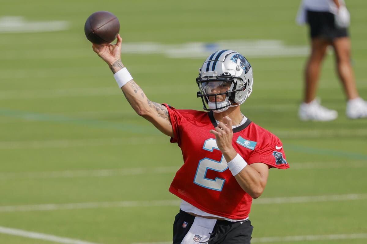 Panthers QB Corral doesn't desire trade despite team drafting