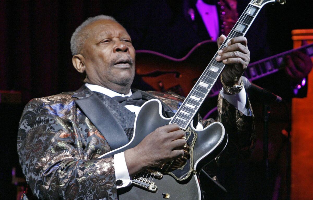 B.B. King plays at his club in New York in 2006 in an appearance marking his 10,000th career performance.