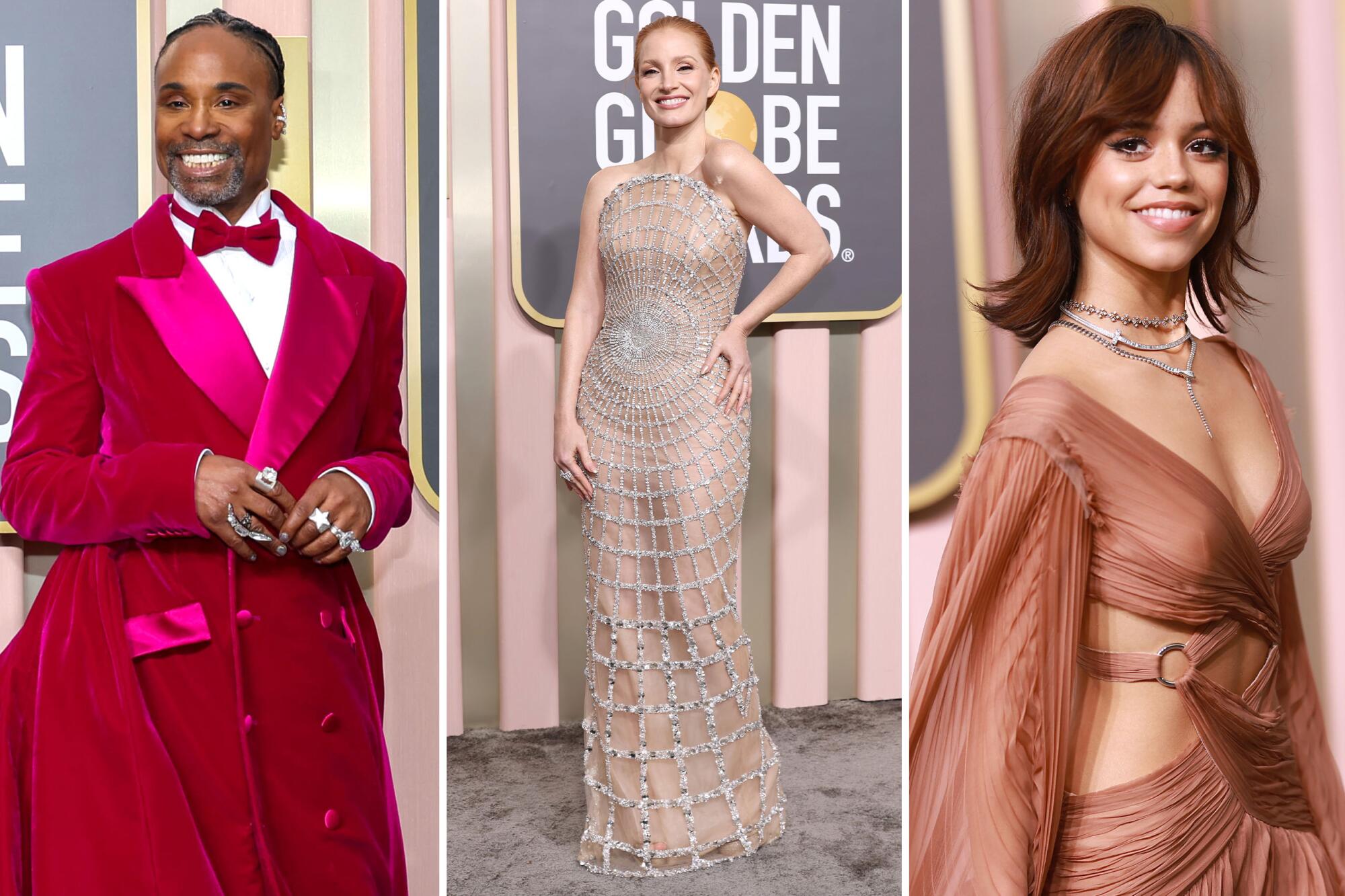 54) Photos: 2023 Golden Globe Awards red carpet fashion