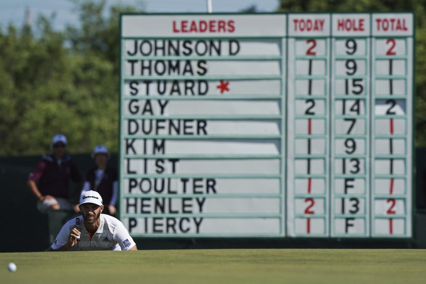 It's a crowded U.S. Open leaderboard, with big names and some not so