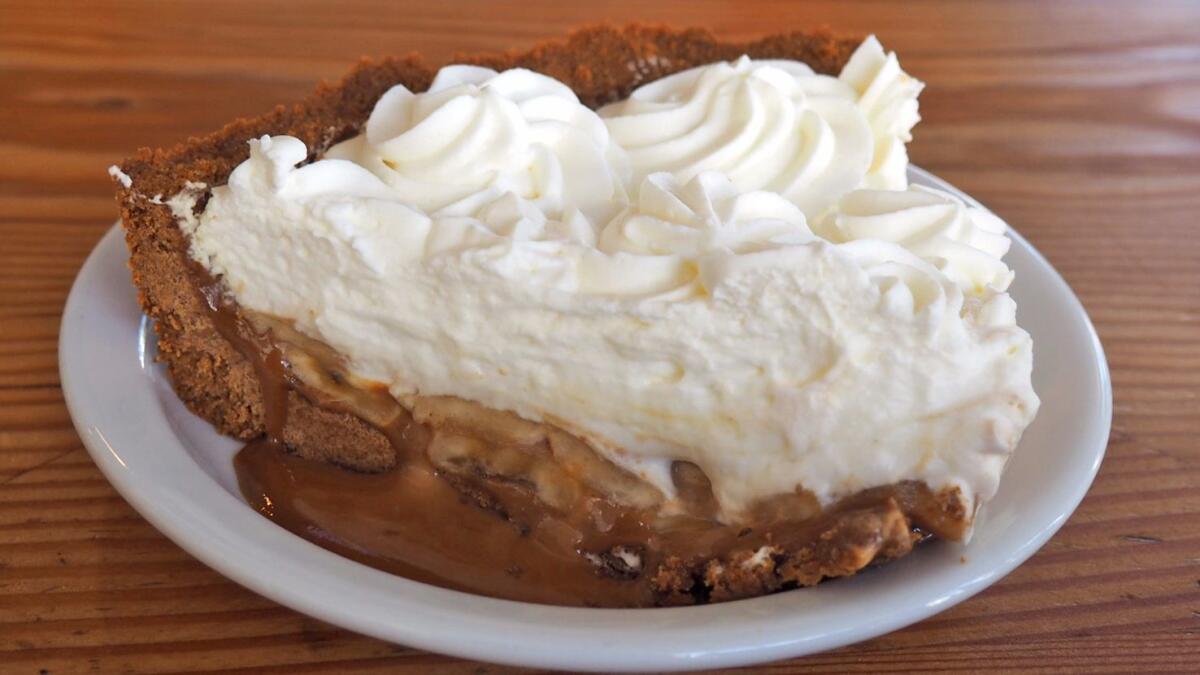 Banana cream pie from Cassel's in Koreatown.