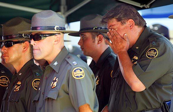 Border Patrol agent's funeral