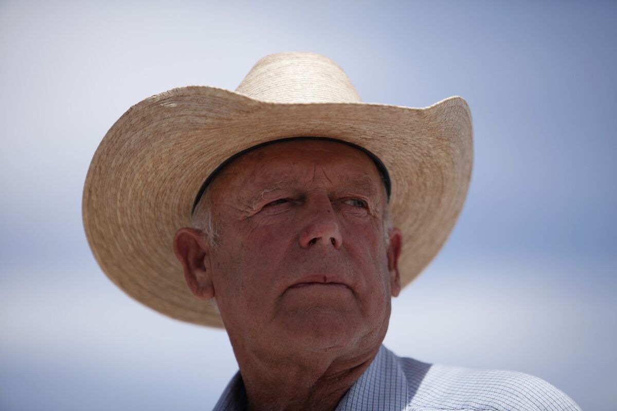 Nevada rancher Cliven Bundy, who has won support in his standoff with the federal government over grazing rights, is drawing fire for comments about African Americans and slavery.