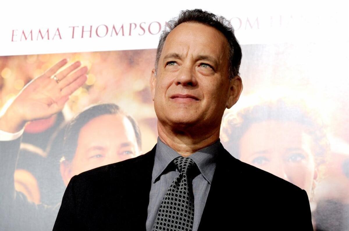 Tom Hanks arrives at the premiere of "Saving Mr. Banks," which kicked off AFI Fest on Thursday evening.