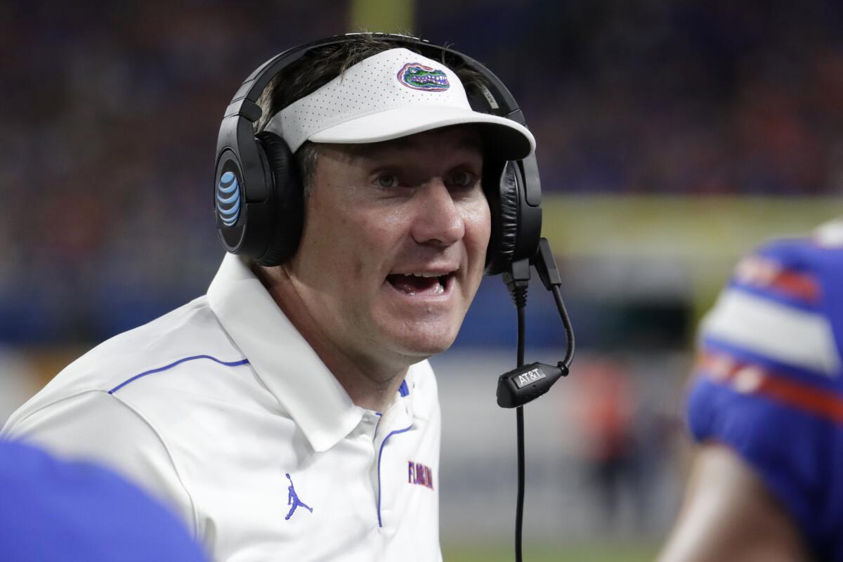 Florida coach Dan Mullen 