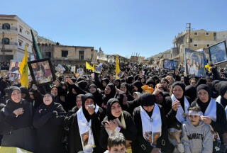 AITAROUN, Lebanon -Thousands of mourners have gather f