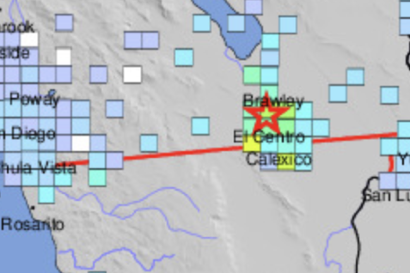 A 4.8 quake occurred early Monday near El Centro in Imperial County.