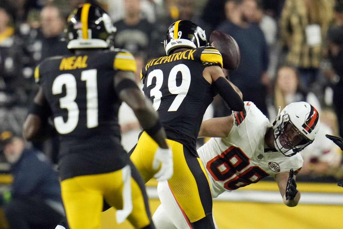 Steelers safety Minkah Fitzpatrick says the hit that injured