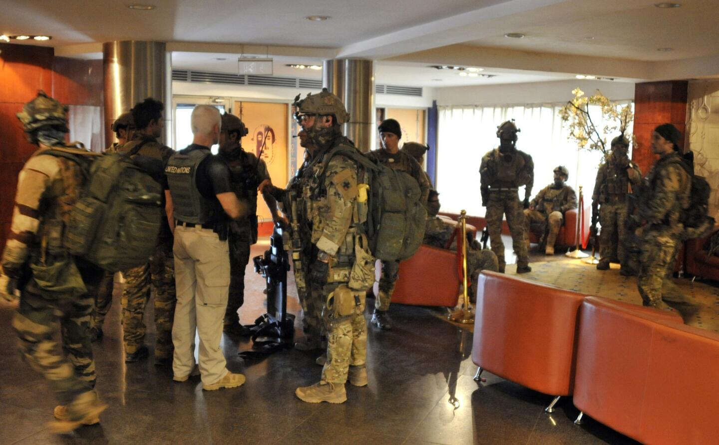 Mali hotel lobby