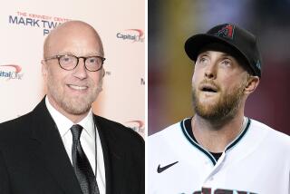 Left: Chris Elliott; Right: D-backs pitcher Merrill Kelly