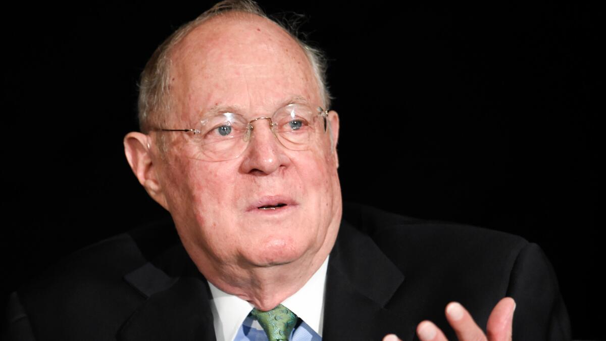 U.S. Supreme Court Justice Anthony Kennedy on July 15, 2015 in San Diego.