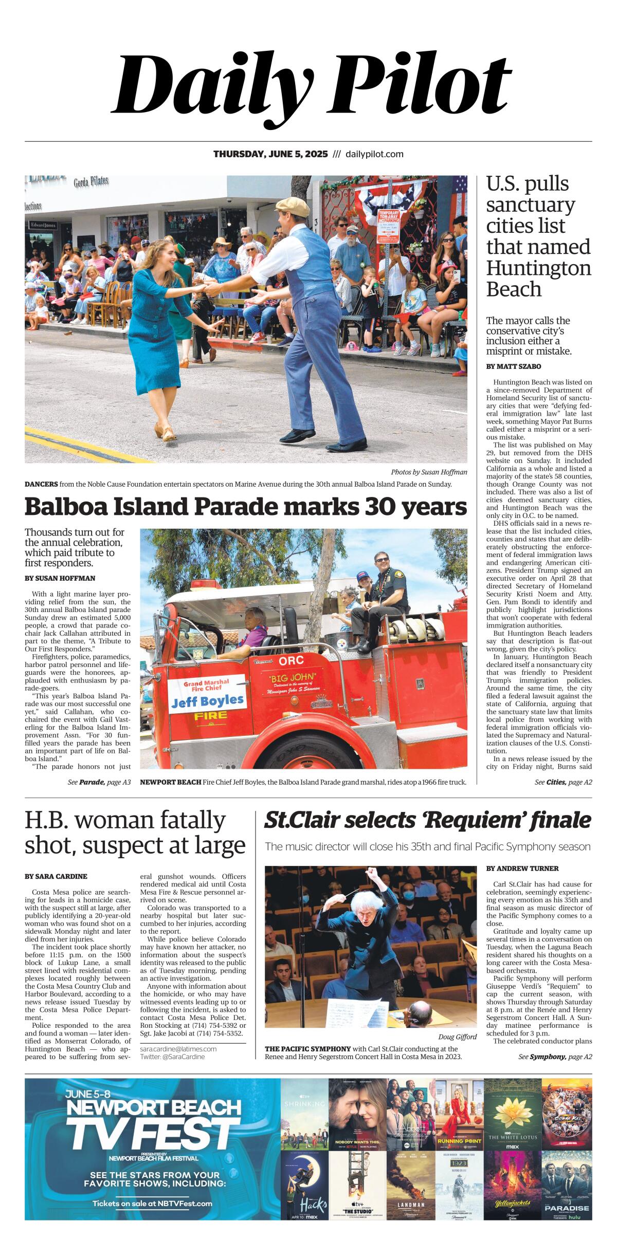 Daily Pilot e-newspaper: Thursday, June 5, 2025