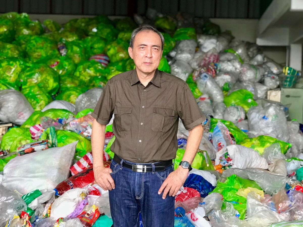 Bert Guevara, vice president of the Philippine Alliance for Recycling and Materials Sustainability, at the group’s recycling facility in Para?aque, a Manila suburb.