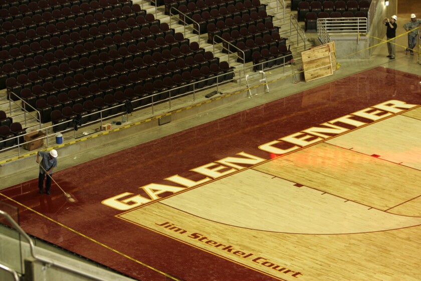 Jim Sterkel Court at USC’s Galen Center.