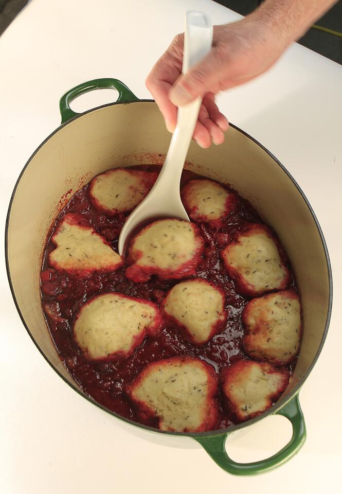 A hearty soup made even better. Recipe: Ukrainian borscht with caraway dumplings