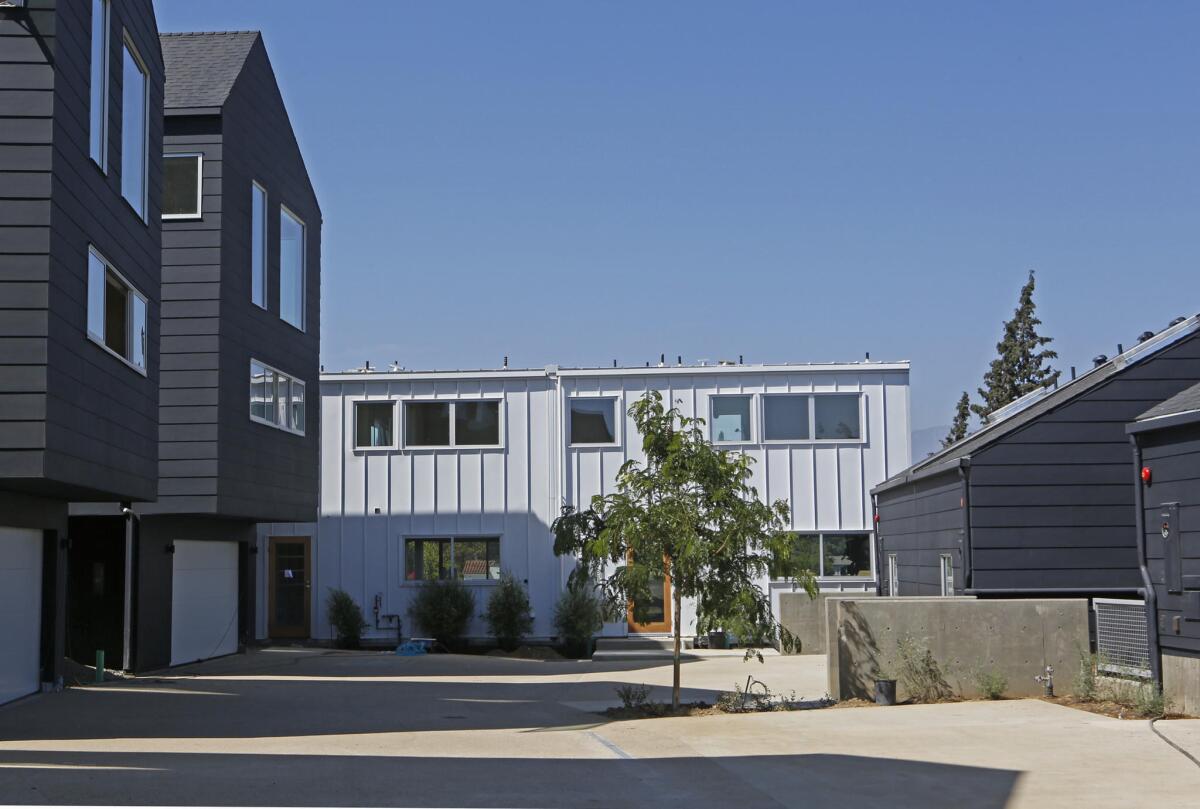 Blackbirds is an 18-home development that replaced five single-family houses in Echo Park.