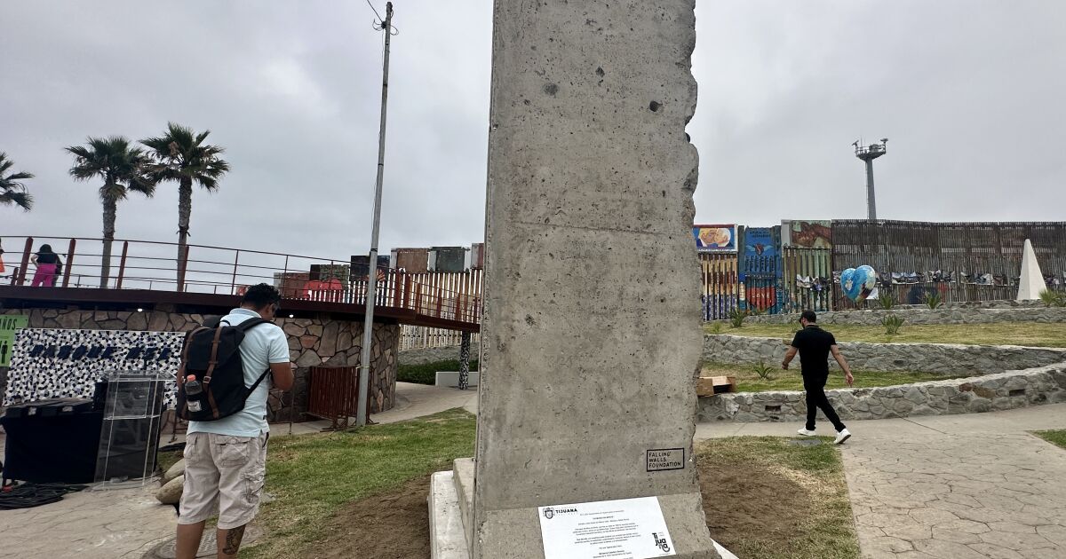 The original section of the Berlin Wall was donated to the city of Tijuana