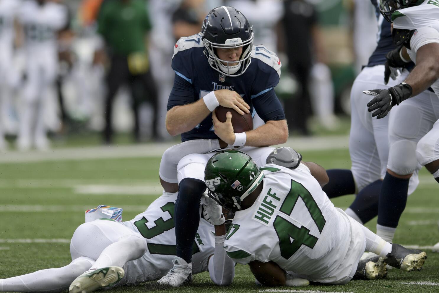 Jets' disruptive D-line using 'superpowers' to sack QBs - The San Diego  Union-Tribune