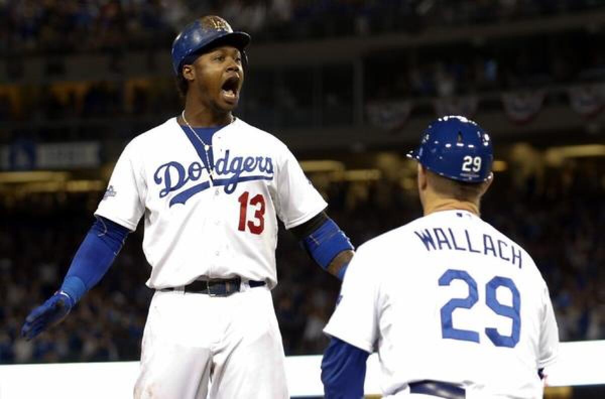 Hanley Ramirez (13) and other Dodgers baserunners won't have Tim Wallach guiding them as third base coach anymore. Wallach is becoming the team's bench coach.