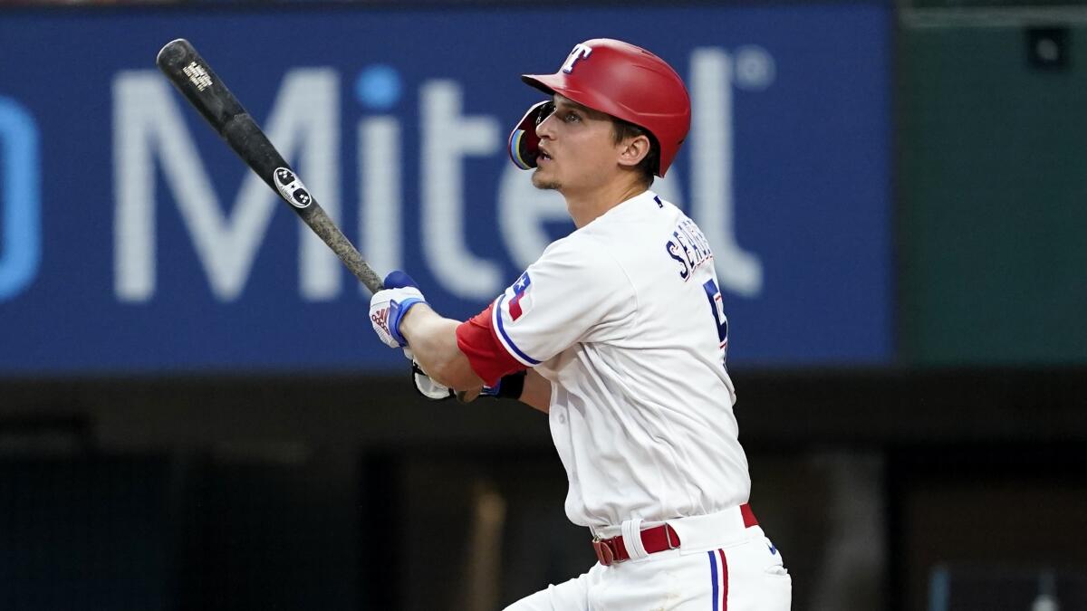 Corey Seager home run sends Angels to series loss vs. Rangers - Los Angeles  Times