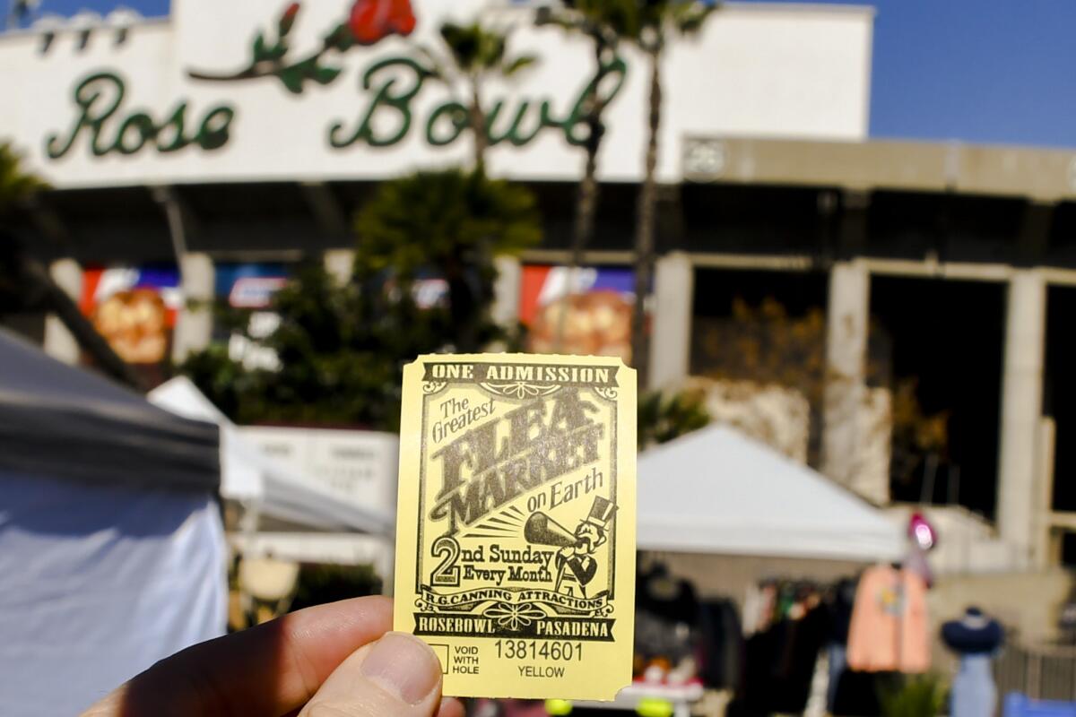 The Rose Bowl Flea Market is a vast marketplace of vintage goods, antiques and work by local artisans.