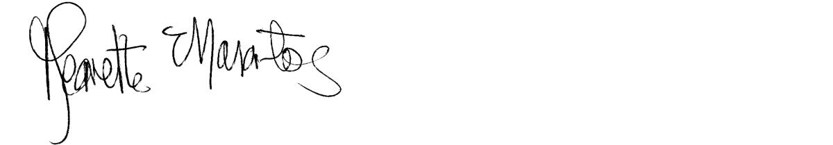 Signature for Jeanette Marantos
