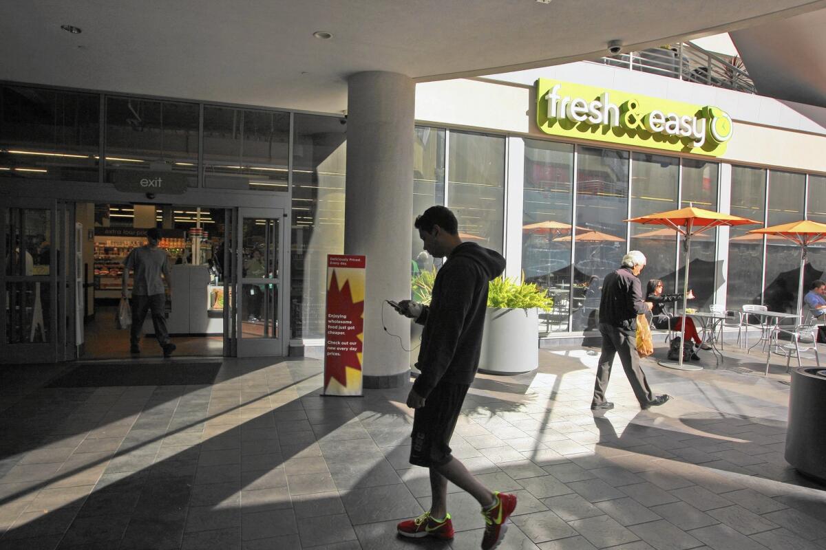 Fresh & Easy’s fade-out comes as competition increases for local shoppers’ food dollars. Above, a store in Hollywood in 2013.