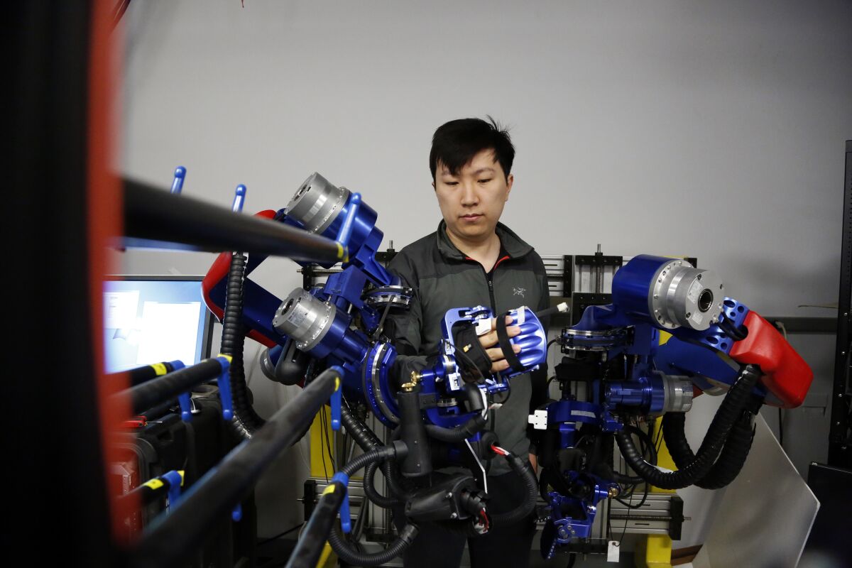 Yang Shen, a Ph D candidate in robotics at UCLA