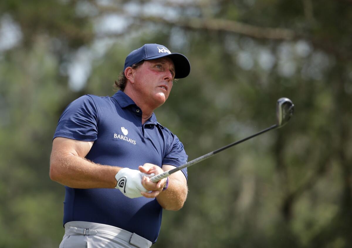 Phil Mickelson at the The Players Championship in Ponte Vedra Beach, Fla.