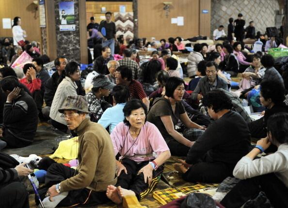 People evacuated from Yeonpyeong island