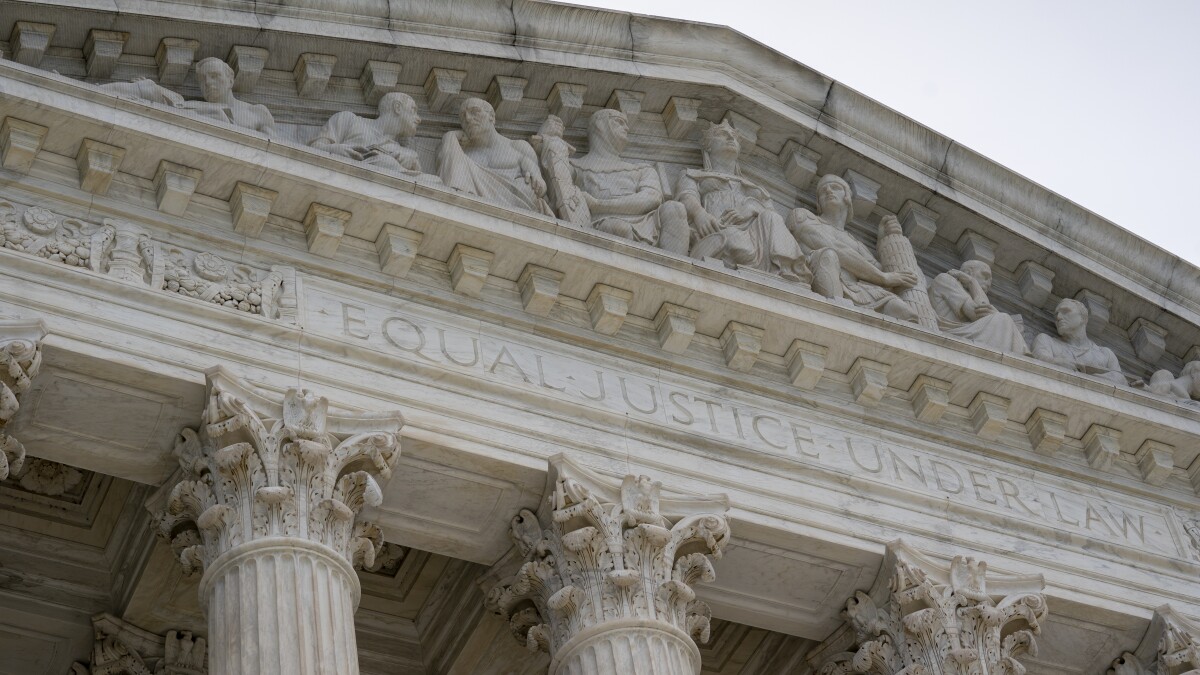 The Supreme Court is seen in Washington, early Monday, June 15, 2020. (AP Photo/J. Scott Applewhite)