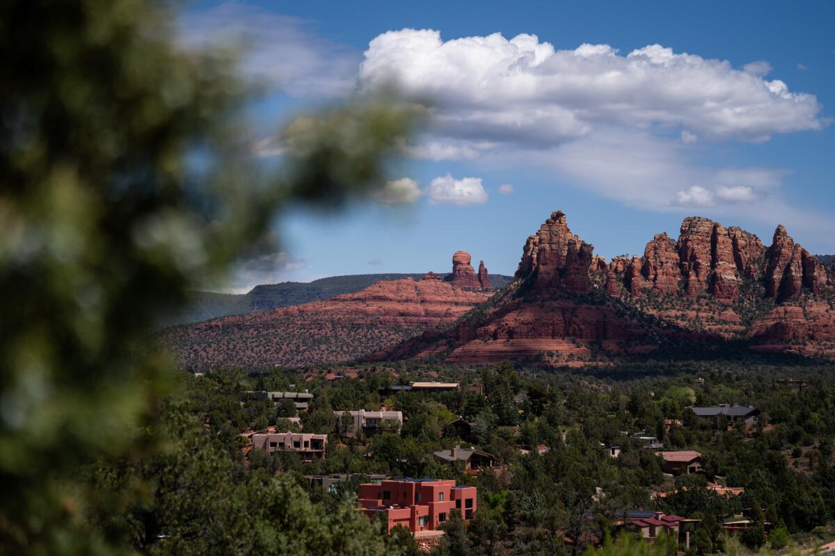 Sedona, Ariz., is known for the red sandstone formations that surround the city. 