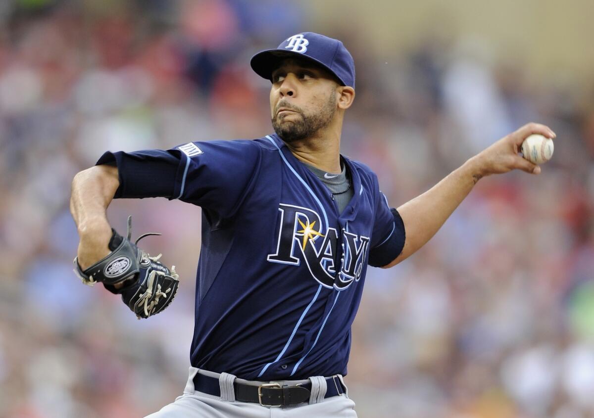David Price went 15-12 with a 3.26 earned-run average last season and led the majors with 271 strikeouts.