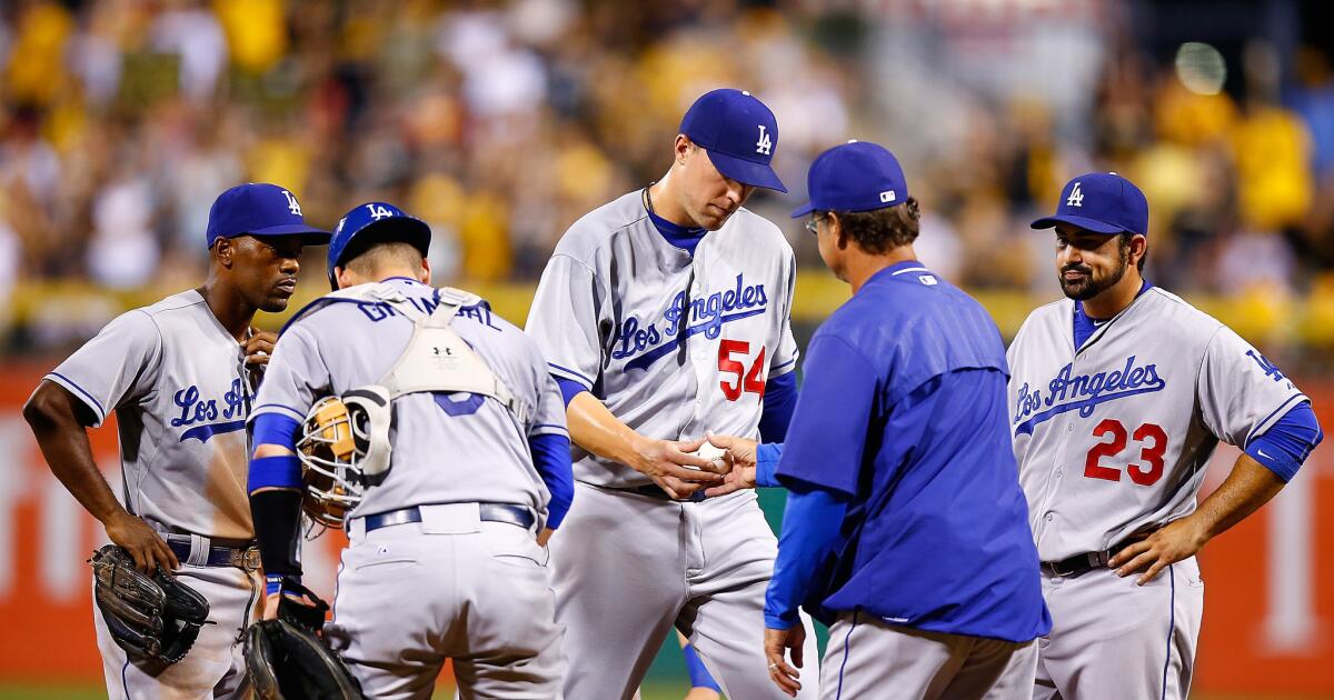 Los Angeles Dodgers Sergio Santos (26) during a game against the