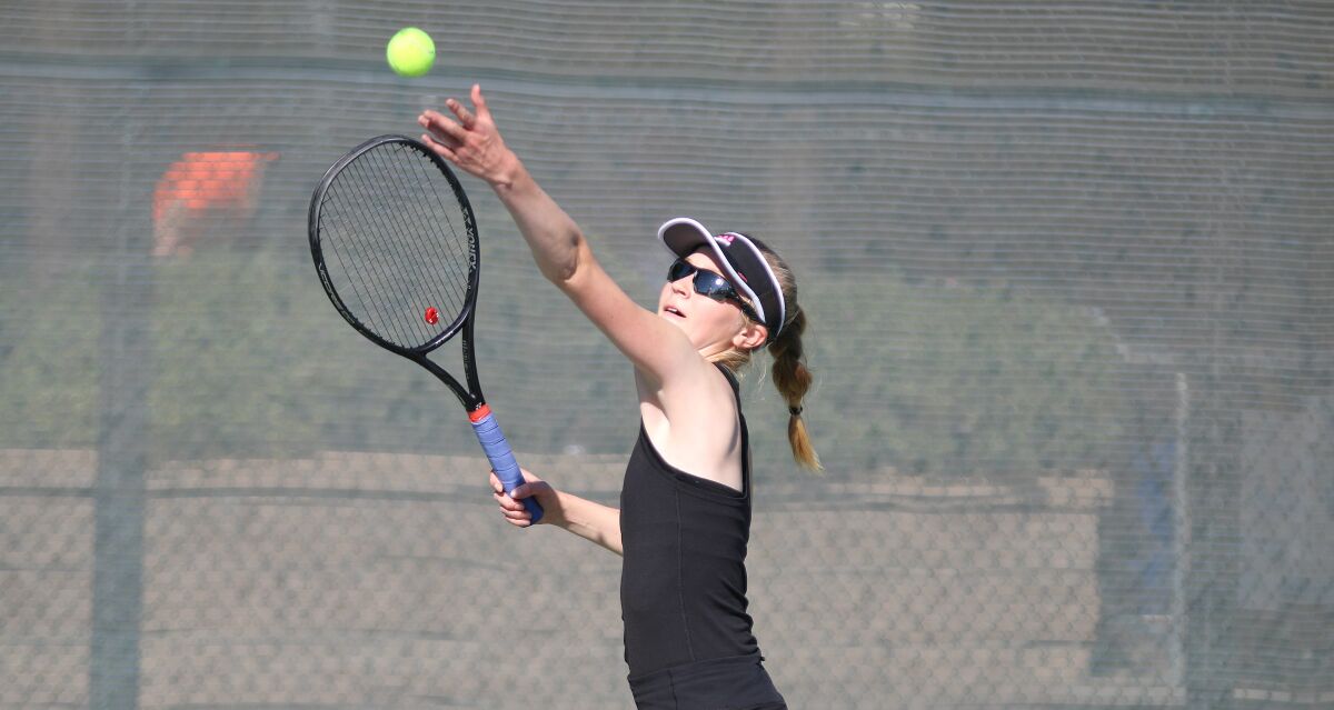 CCA freshman Lillia Finnegan teamed with Emily Fowler to sweep three doubles matches.